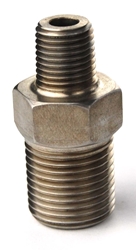 CGA 347  to 1/4" NPT male adapter, Stainless Steel 