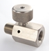In-line Bleeder, Stainless Steel, 1/4 NPT male & female ports. Tapped hole in knob.   - 46231-TH