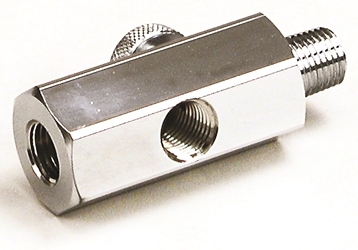 In Line Ported Bleeder - 1/4" NPT male and female ports. 