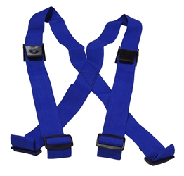 Weight Belt Suspenders, Blue 