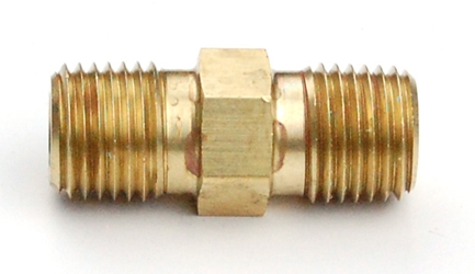 Hex Nipple, 1/4 NPT Male, Brass 67230B-OX